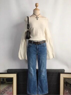 Vintage Buffalo Mid Rise Boot Cut Jeans